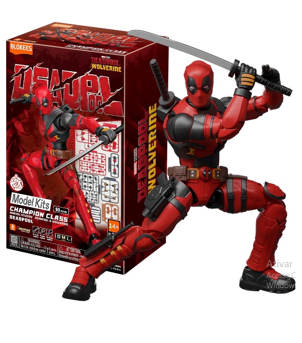 Blokees Boneco Marvel Infinity Saga Champion Class Deadpool 81116 - Polibrinq