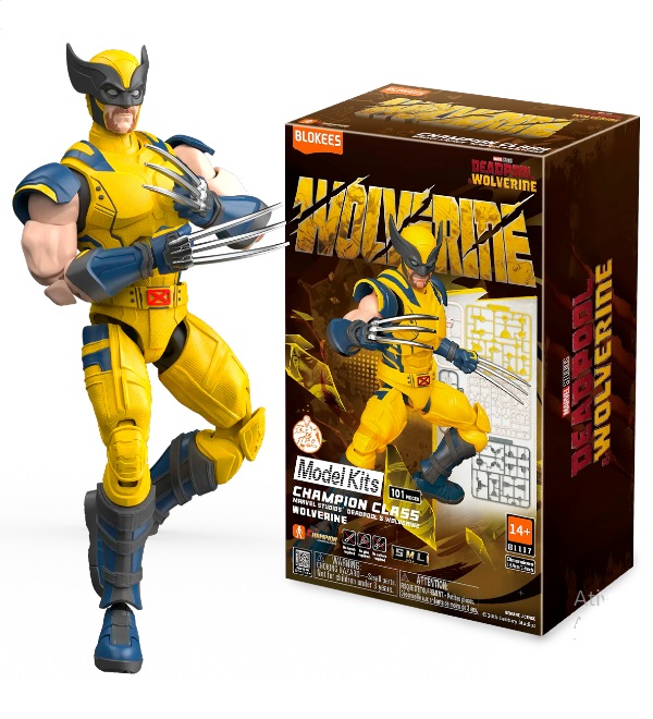 Blokees Boneco Marvel Infinity Saga Champion Class Wolverine 81117 - Polibrinq