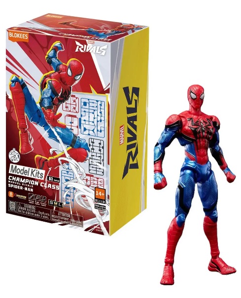 Blokees Boneco MarvelRivals Champion Class Spiderman 81118 - Polibrinq
