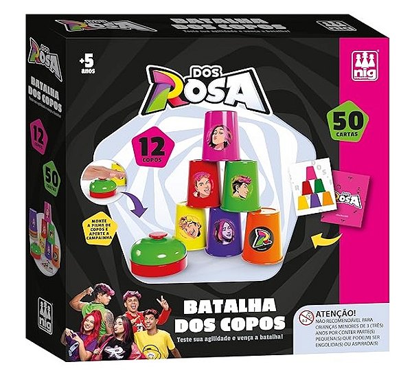 Jogo Batalha dos Copos Dos Rosa 0788 - Nig