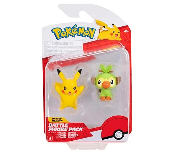 Pokémon Pack com 2 Figuras de Batalha Sortidas 3422 - Sunny