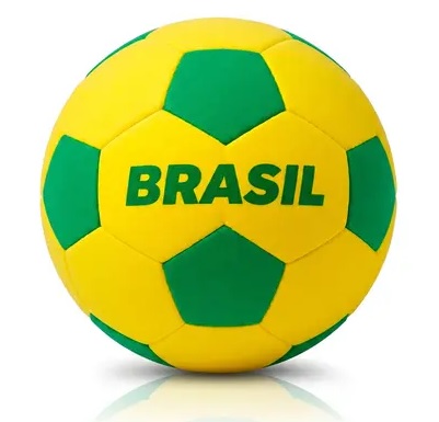 Bola de Futebol EVA Infantil Brasil Copa do Mundo 3861 - Líder Brinquedos