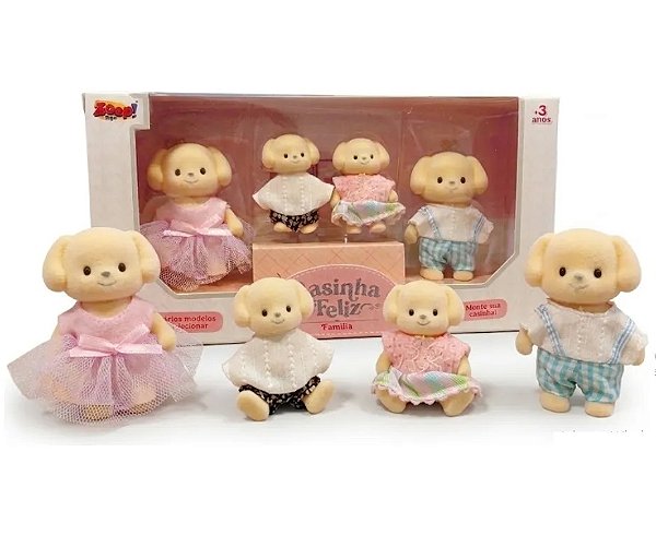 Casinha Feliz Família dos Cachorrinhos ZP01416 - Zoop Toys