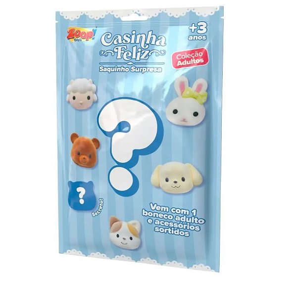 Coleção Casinha Feliz Saquinho Surpresa Boneco Adulto com Acessórios ZP01412 - Zoop Toys