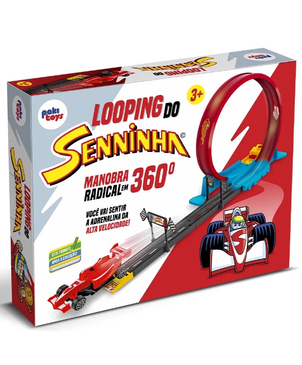 Pista Looping 360º do Senninha 2038 - Pakitoys