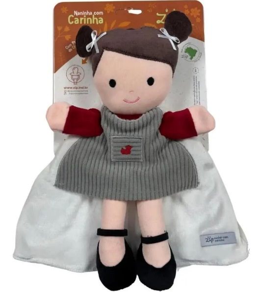 Naninha Fantoche Boneca de Pano Lara 66225 - Zip