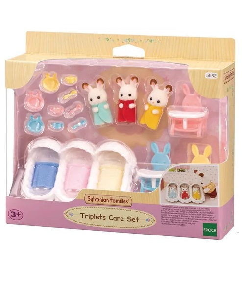 Sylvanian Families Conjunto Cuidando de Trigêmeos 5532 - Epoch