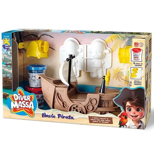 Diver Massa Navio Pirata 8396 - Divertoys
