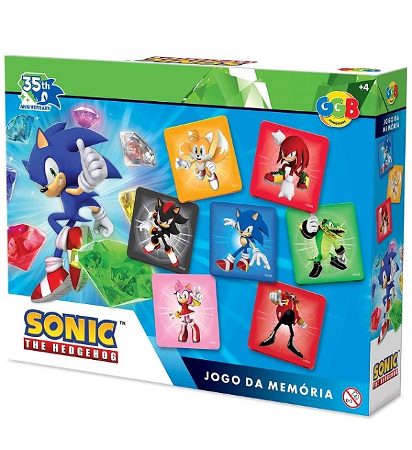 Jogo da Memória Sonic 4002 - GGB Brinquedos