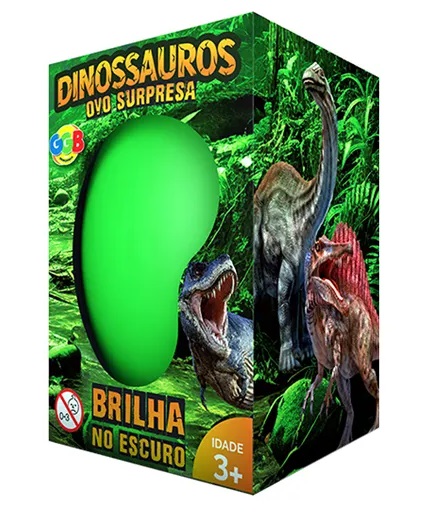 Dinossauro Ovo Surpresa Brilha no Escuro 433 - GGB Brinquedos