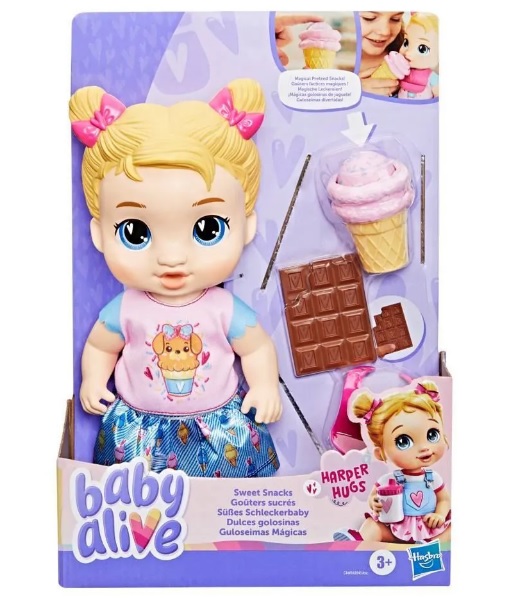 Boneca Baby Alive Guloseimas Mágicas Harper Loira G1449 - Hasbro