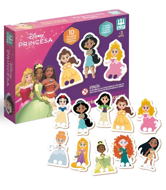 Teatrinho Fantoche de Dedo Princesas Disney 4130 - Nig