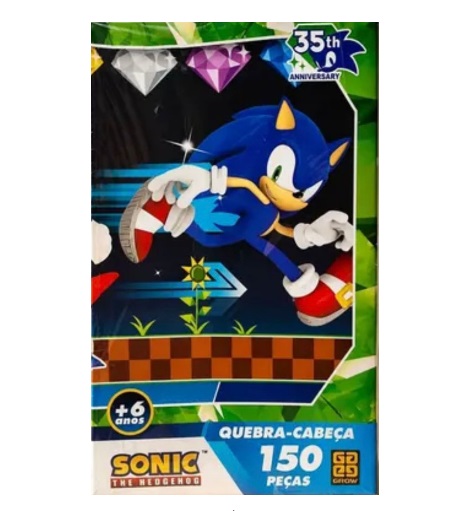 Quebra-Cabeça 150 Peças Sonic 05249 - Grow