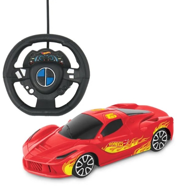 Carro Controle 1:24 Hot Wheels Sprint 2 Canais Sortido BR2469 - Multikids