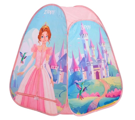 Barraca Toca Infantil Dobrável Princesas Rosa 16242 - Zippy Toys