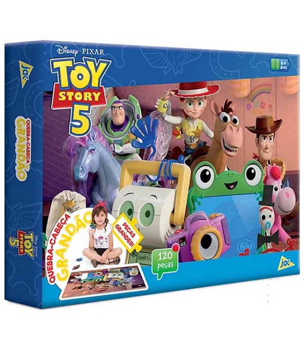 Quebra-Cabeça Toy Story 5 Grandão 120 peças 3428 - Toyster
