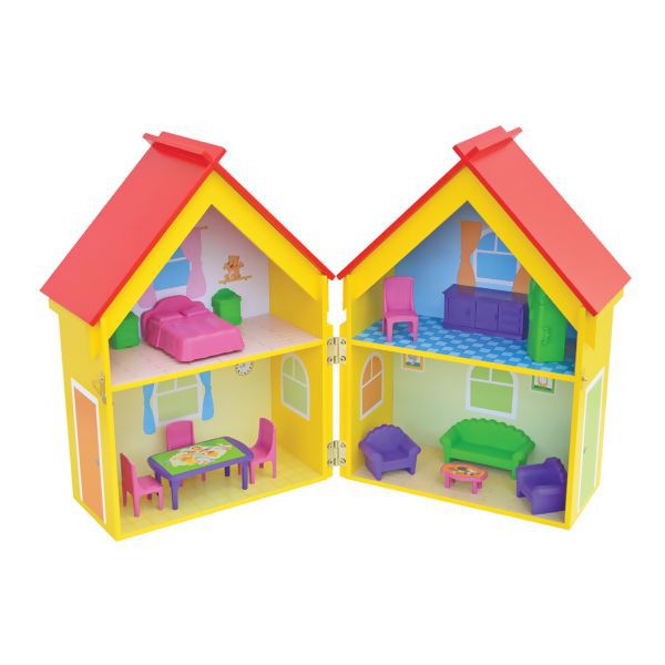 Casinha De Boneca em Madeira Yellow House - Junges
