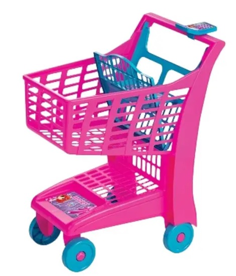 Carrinho de Mercado Market Rosa/Pink 870/871 - Magic Toys