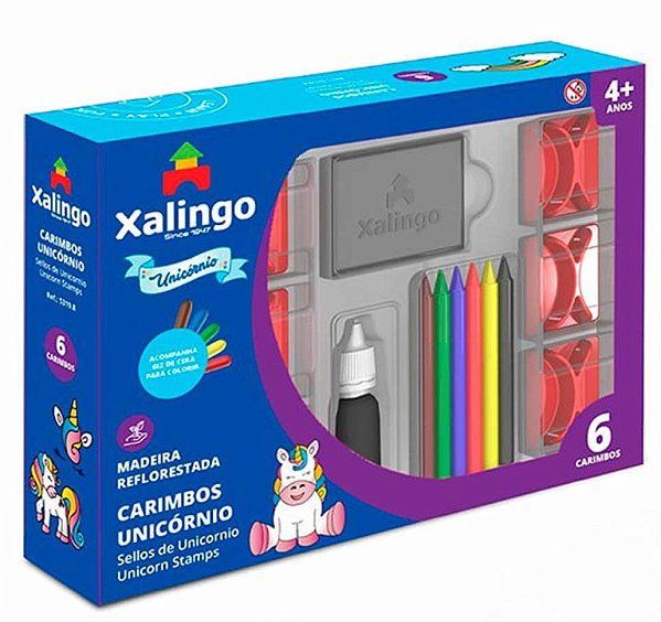 Kit Carimbos Unicórnio 53198 - Xalingo