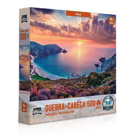 Quebra-Cabeça 500 Peças Paisagens Deslumbrantes Havaí 2634 - Toyster