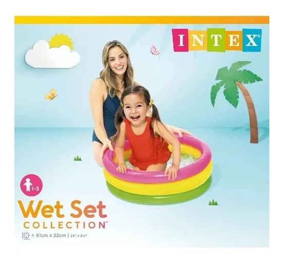 Piscina Infantil Inflável Pôr-do-Sol 28 litros 57107NP - Intex