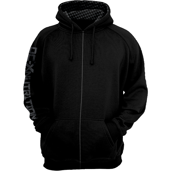 CASACO X-BLACK MOLETON C/ ZIPER - DCX NUTRITION