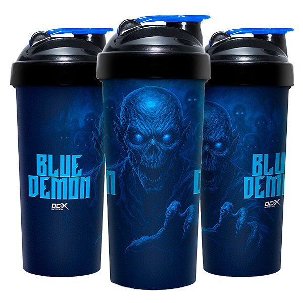 Coqueteleira DCX Nutrition Blue Demon – Edição Especial Pré-Treino (600ml)