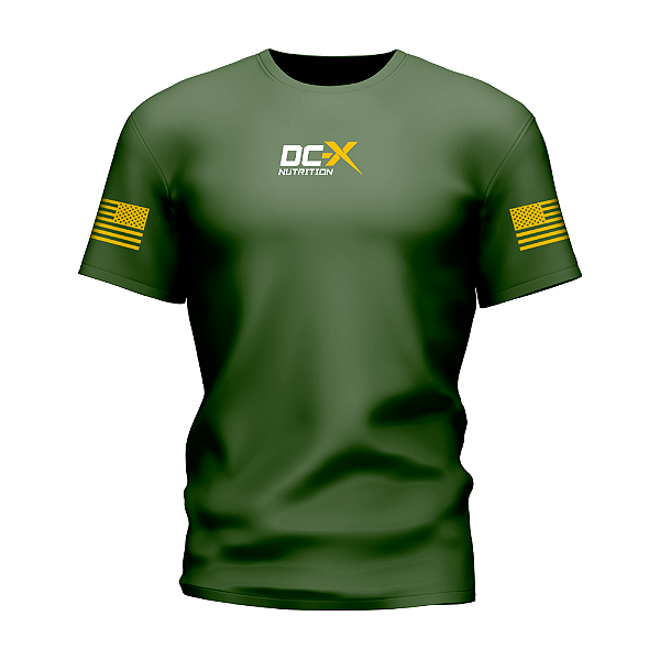 Camiseta DCX Tactical DryFit – Verde Army