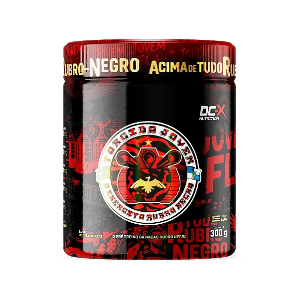 PRÉ-TREINO JOVEM FLA: ENERGIA RUBRO-NEGRA PRA DOMINAR O TREINO (300G) - DCX NUTRITION