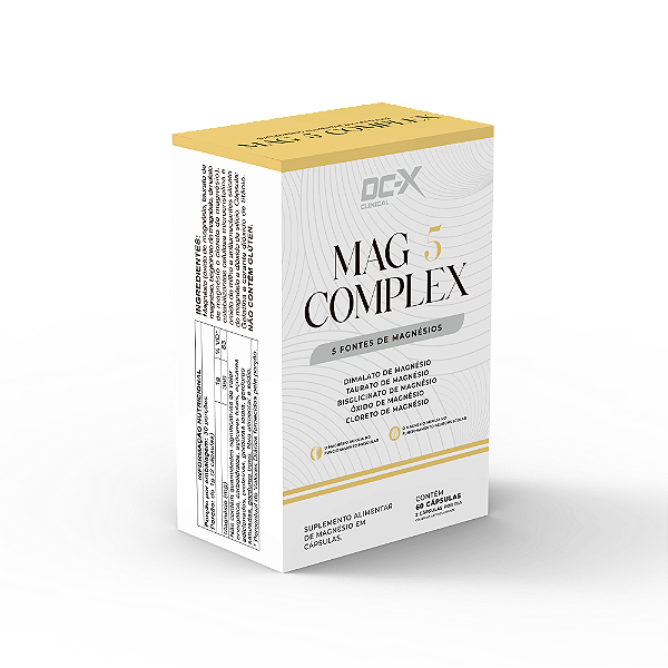 MAG 5 Complex DCX Clinical – 5 Fontes de Magnésio para Performance, Relaxamento e Vitalidade