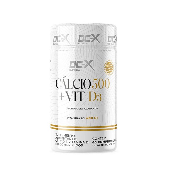 Cálcio 500 + Vitamina D3 60 Comprimidos – DCX Clinical