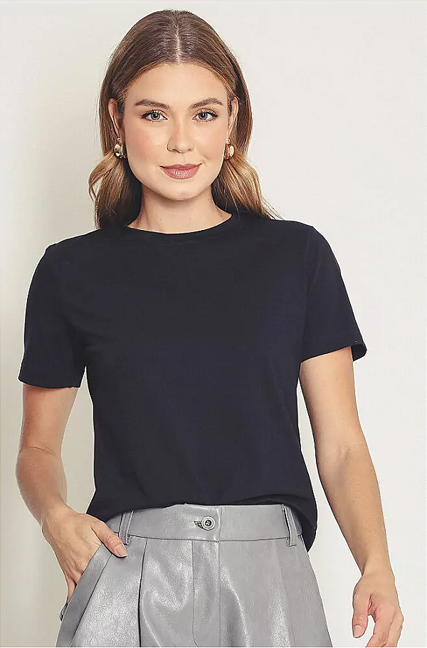 BLUSA BASIC COTTON PRETA