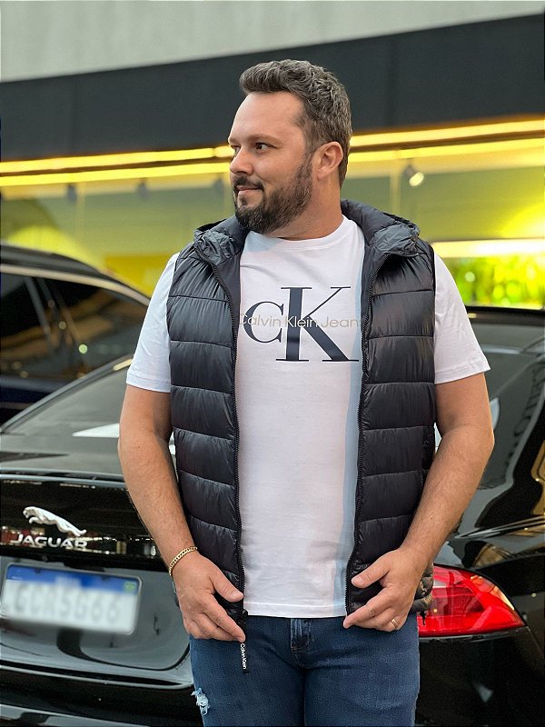 CALVIN KLEIN COLETE PUFFER MASCULINO AZUL MARINHO