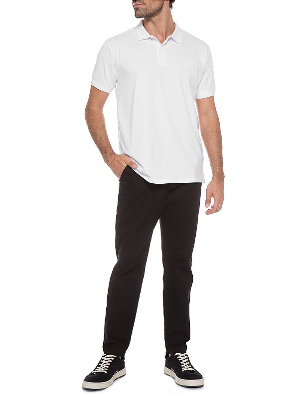 JAB POLO JERSEY PREMIUM COTTON STRETCH BRANCA