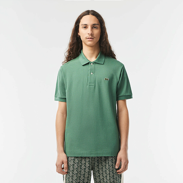 Polo lacoste verde militare hot sale