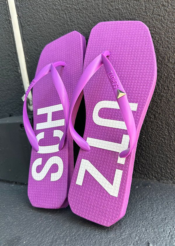 SCHUTZ CHINELO JELLYS SCHUTZ VIOLETA