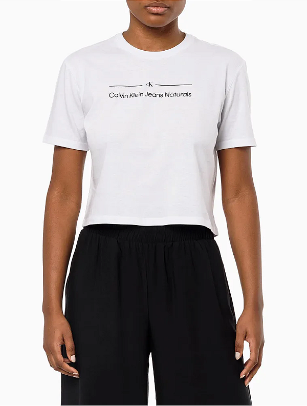 CALVIN KLEIN JEANS CAMISETA SUSTAIN HERO BRANCA