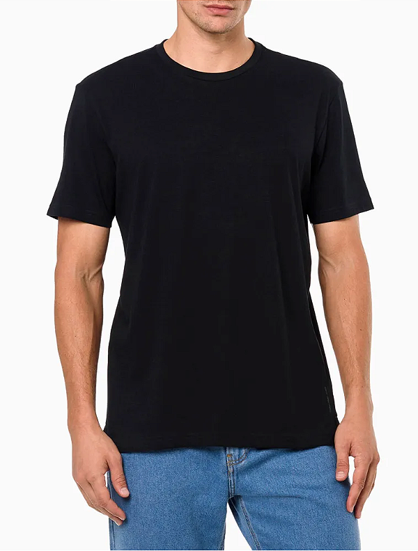 CALVIN KLEIN JEANS CAMISETA ESSENTIALS MINIMALISTA PRETA