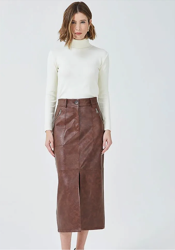 SAIA MIDI VINTAGE AURORA MARROM