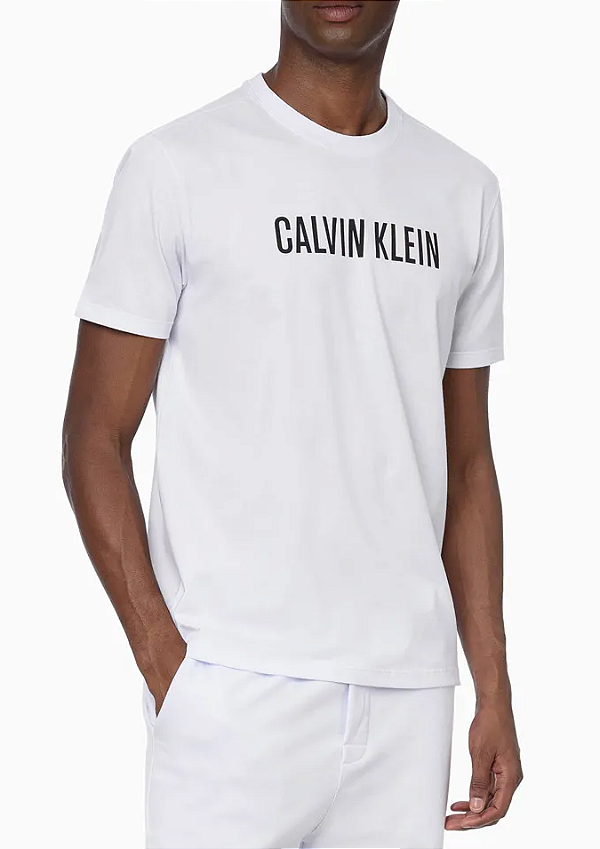 CALVIN KLEIN JEANS CAMISETA MEIA MALHA INTENSE POWER BRANCA
