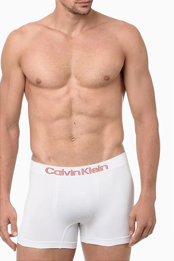 CALVIN KLEIN JEANS KIT 3 CUECAS SEM COSTURA MICROFIBRA BRANCA