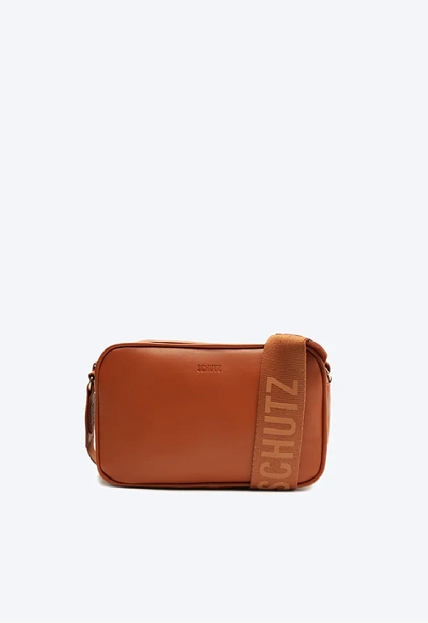 SCHUTZ BOLSA PEQUENA NATALIE MARROM