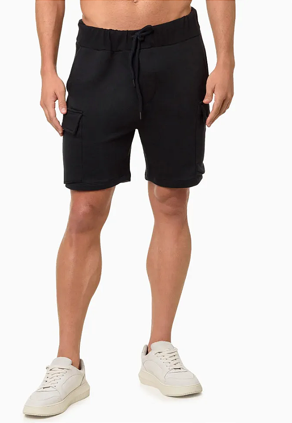 CALVIN KLEIN JEANS BERMUDA CARGO PRETA