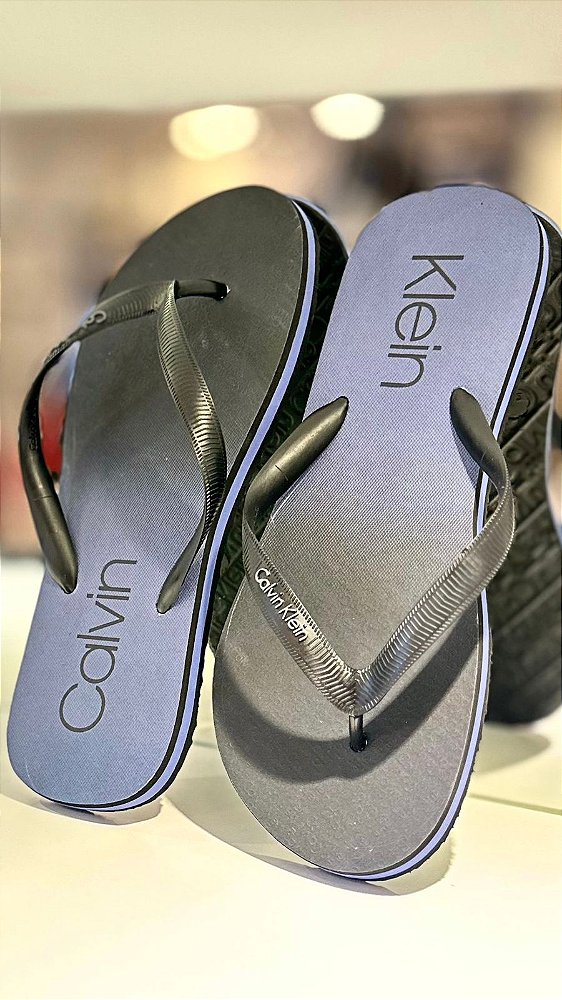CALVIN KLEIN JEANS CHINELO SWIMWEAR DEGRADÊ PRETO