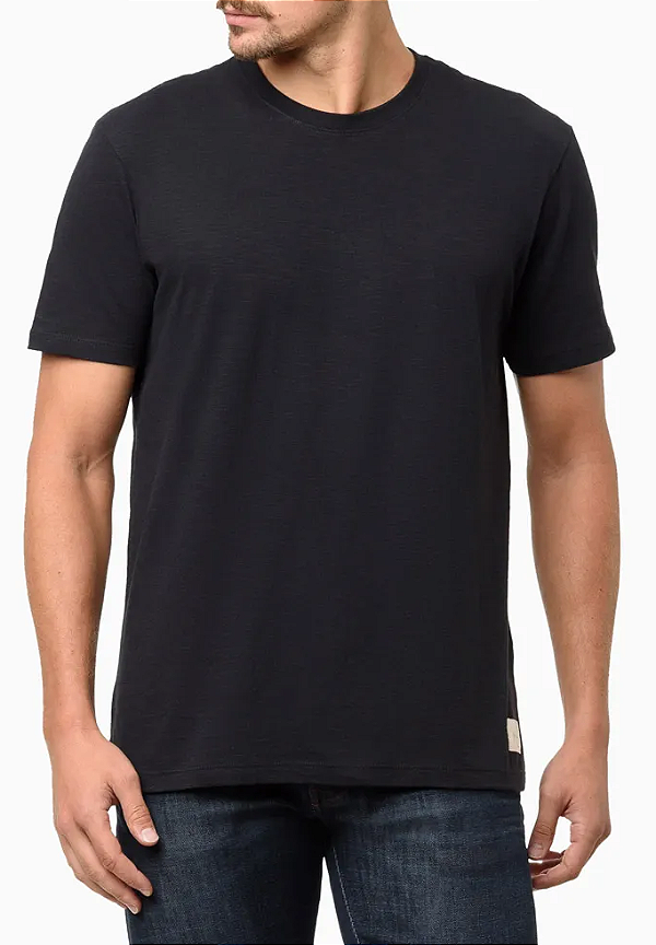 CALVIN KLEIN JEANS CAMISETA FLAMÊ COM ETIQUETA PRETA