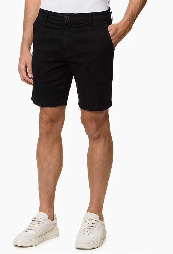 CALVIN KLEIN JEANS BERMUDA COLOR CHINO PRETA