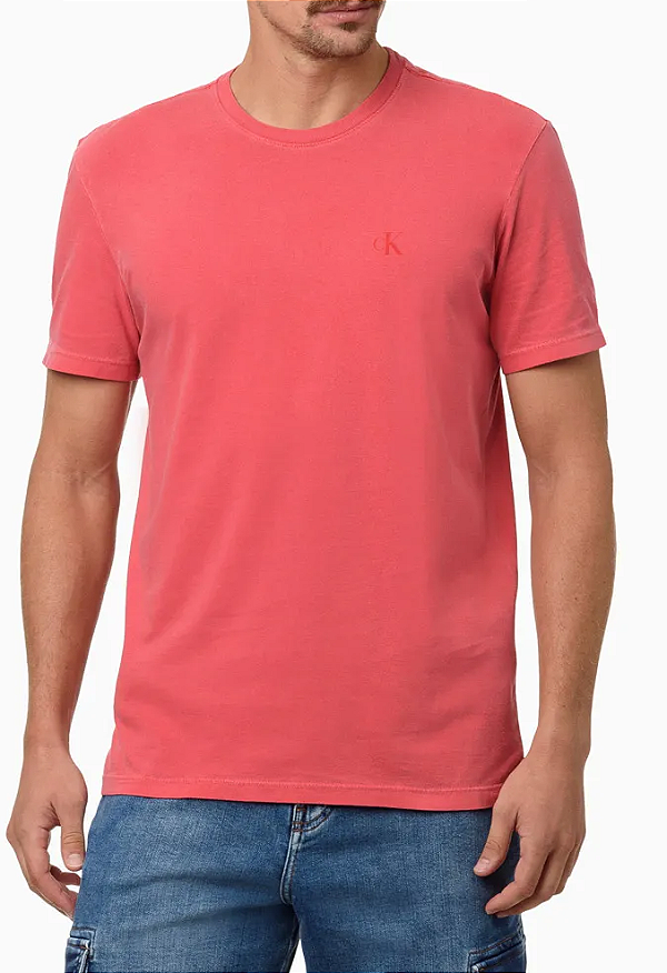 CALVIN KLEIN JEANS CAMISETA MONOGRAMA PIGMENTO MELANCIA