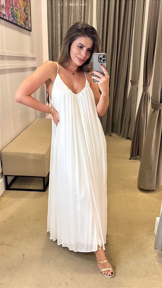 VESTIDO LONGO LUANA OFF WHITE