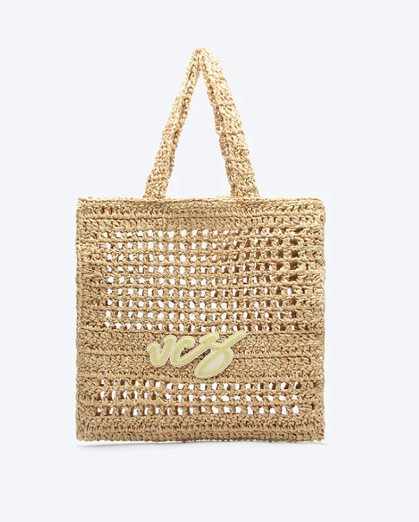 VICENZA BOLSA SHOPPING FANCY BEACH MÉDIA BEGE