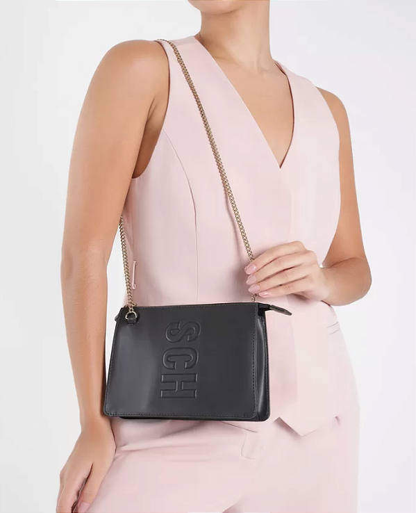 SCHUTZ BOLSA TIRACOLO PEQUENA PRETA